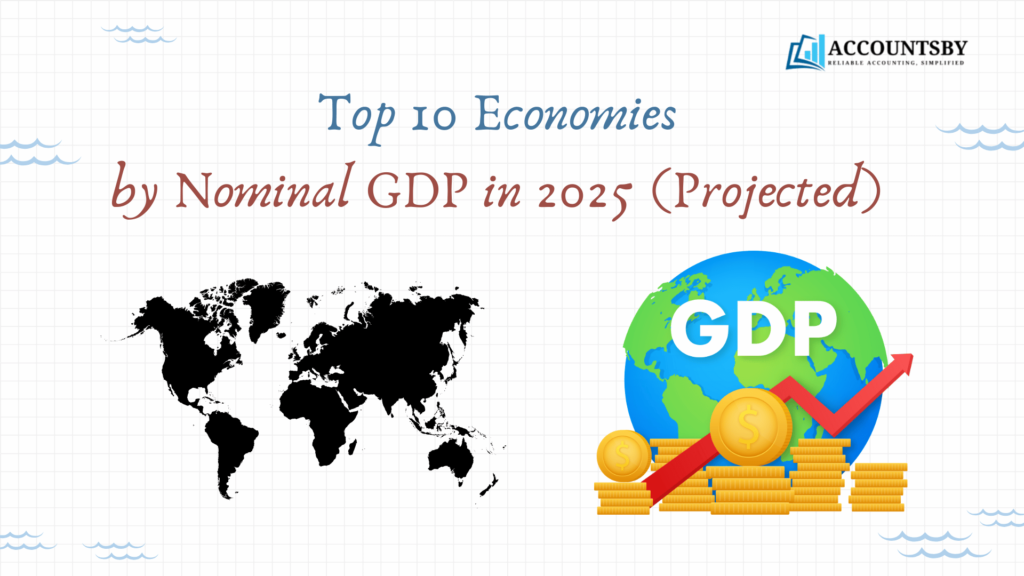 Top 10 Economies by Nominal GDP in 2025 (Projected)